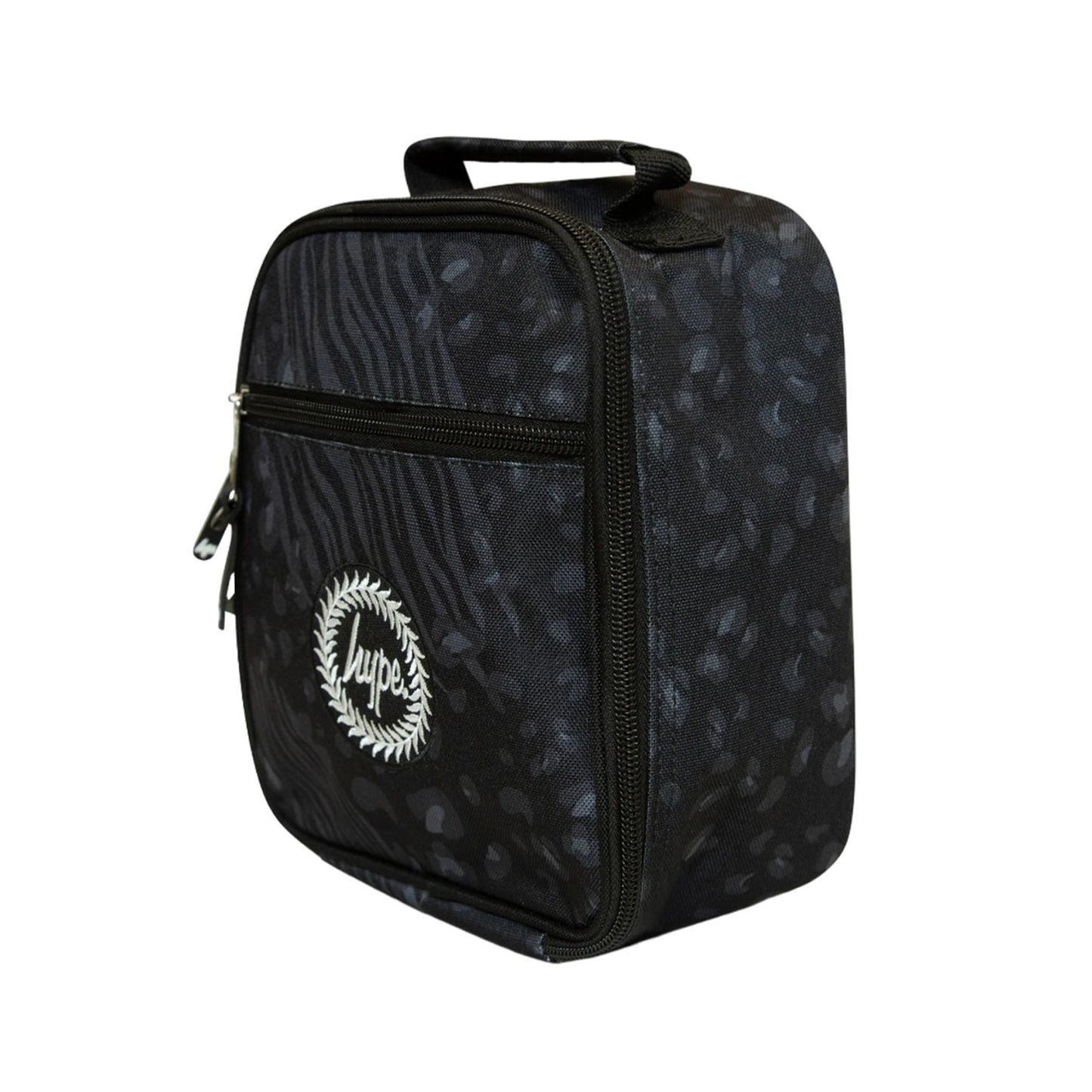 Black - Side - Hype Animal Print Lunch Bag