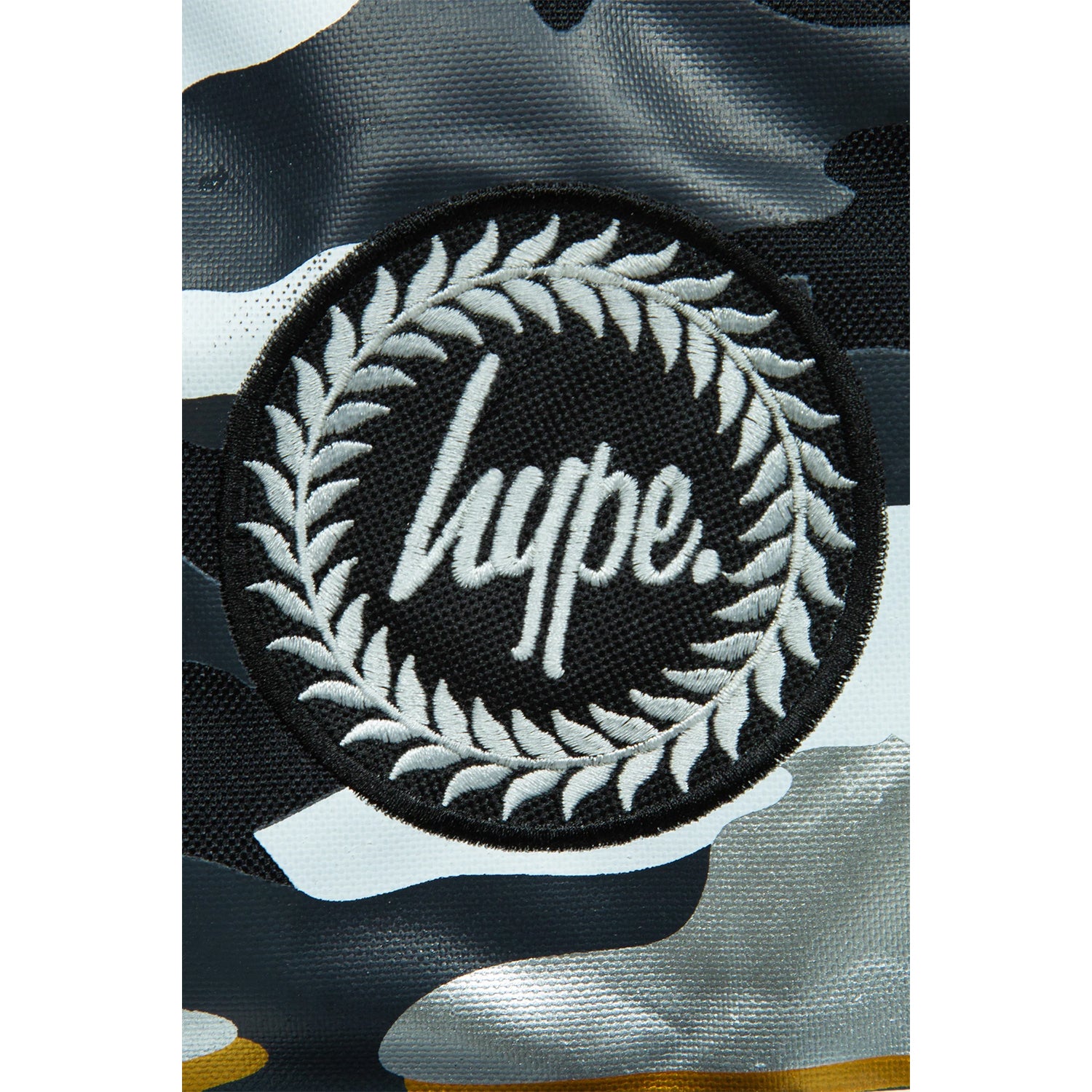 Monochrome-Gold - Pack Shot - Hype Camo Backpack
