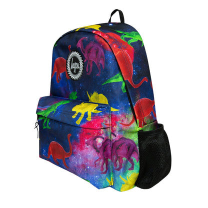 Blue-Red-Green - Side - Hype Iconic Space Dinosaurs Backpack