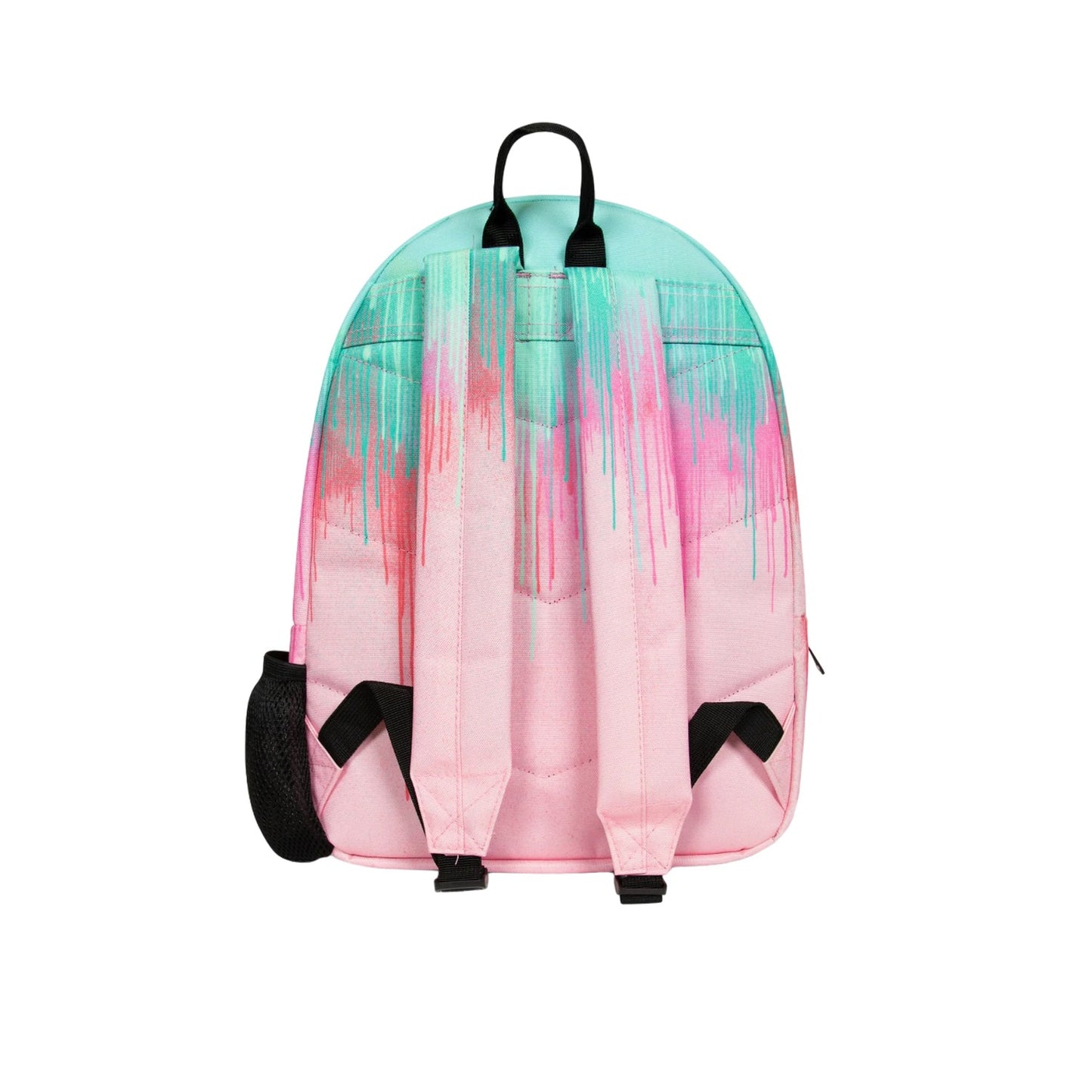 Pink-Teal - Back - Hype Iconic Pastel Drips Backpack
