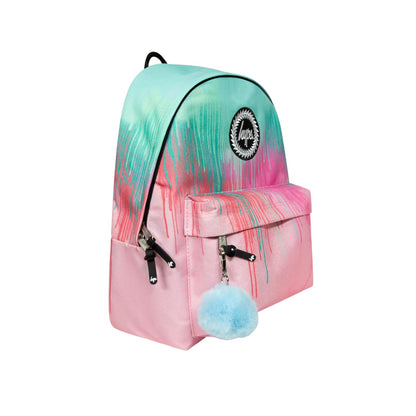 Pink-Teal - Side - Hype Iconic Pastel Drips Backpack