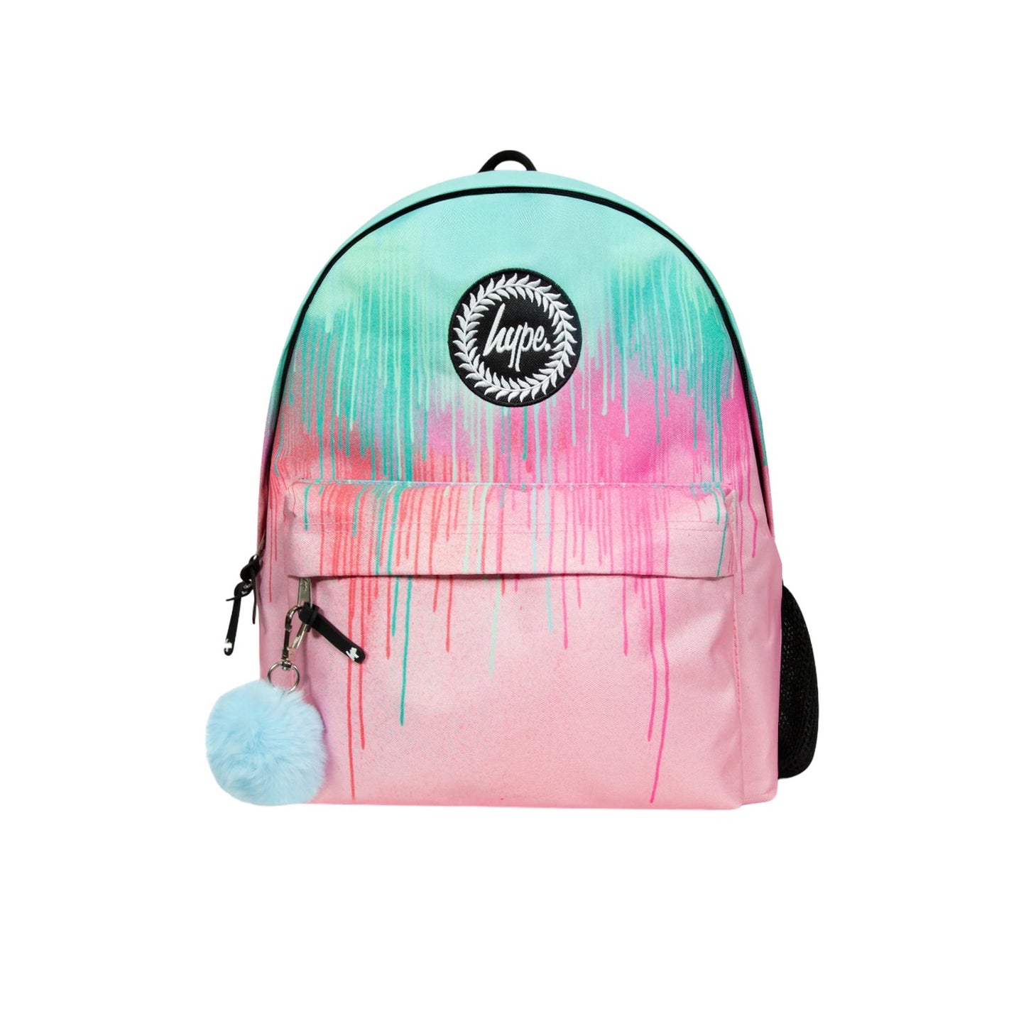 Pink-Teal - Front - Hype Iconic Pastel Drips Backpack