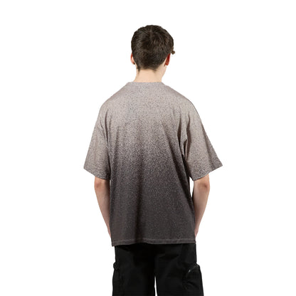 Brown - Back - Hype Boys Speckle Fade Oversized T-Shirt