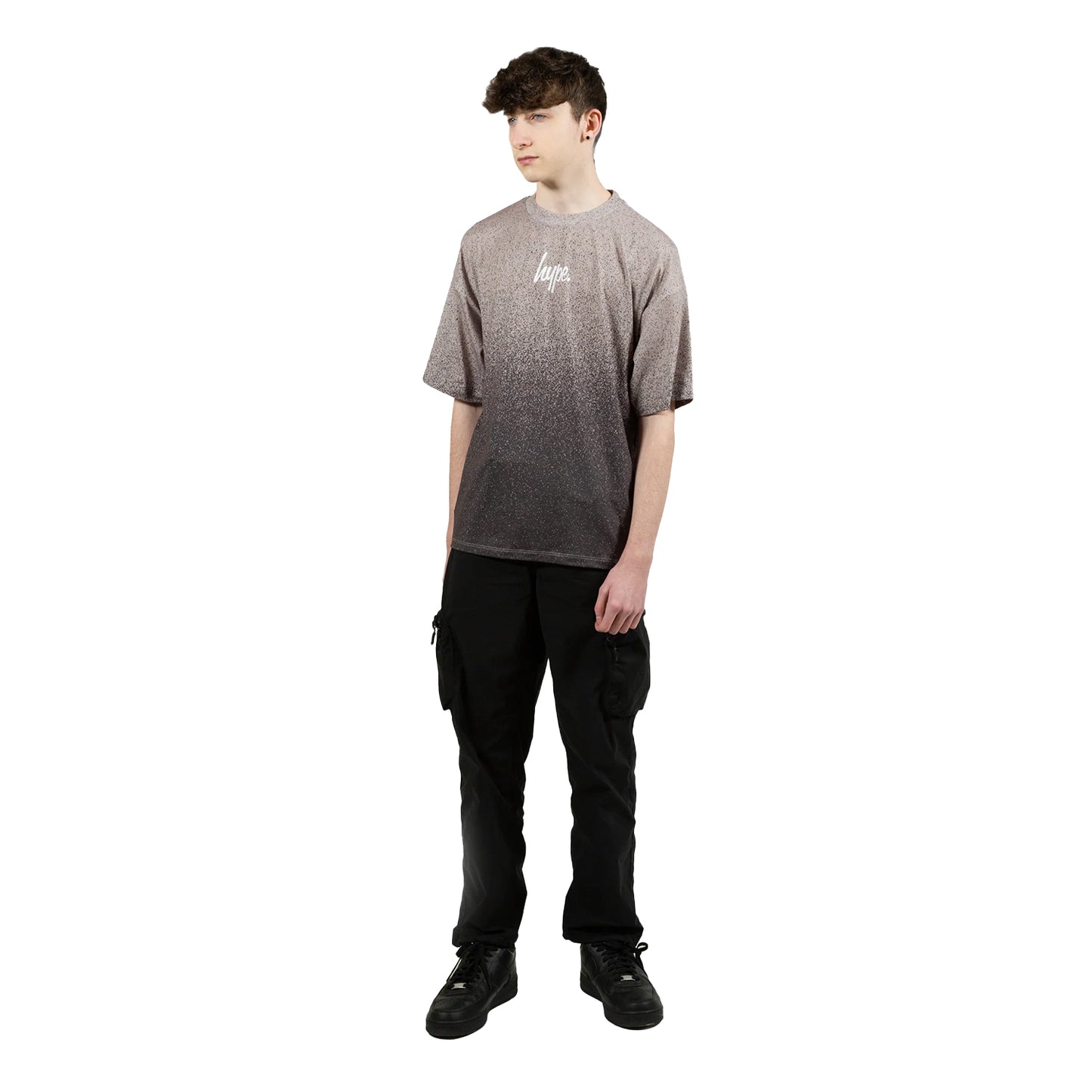 Brown - Lifestyle - Hype Boys Speckle Fade Oversized T-Shirt