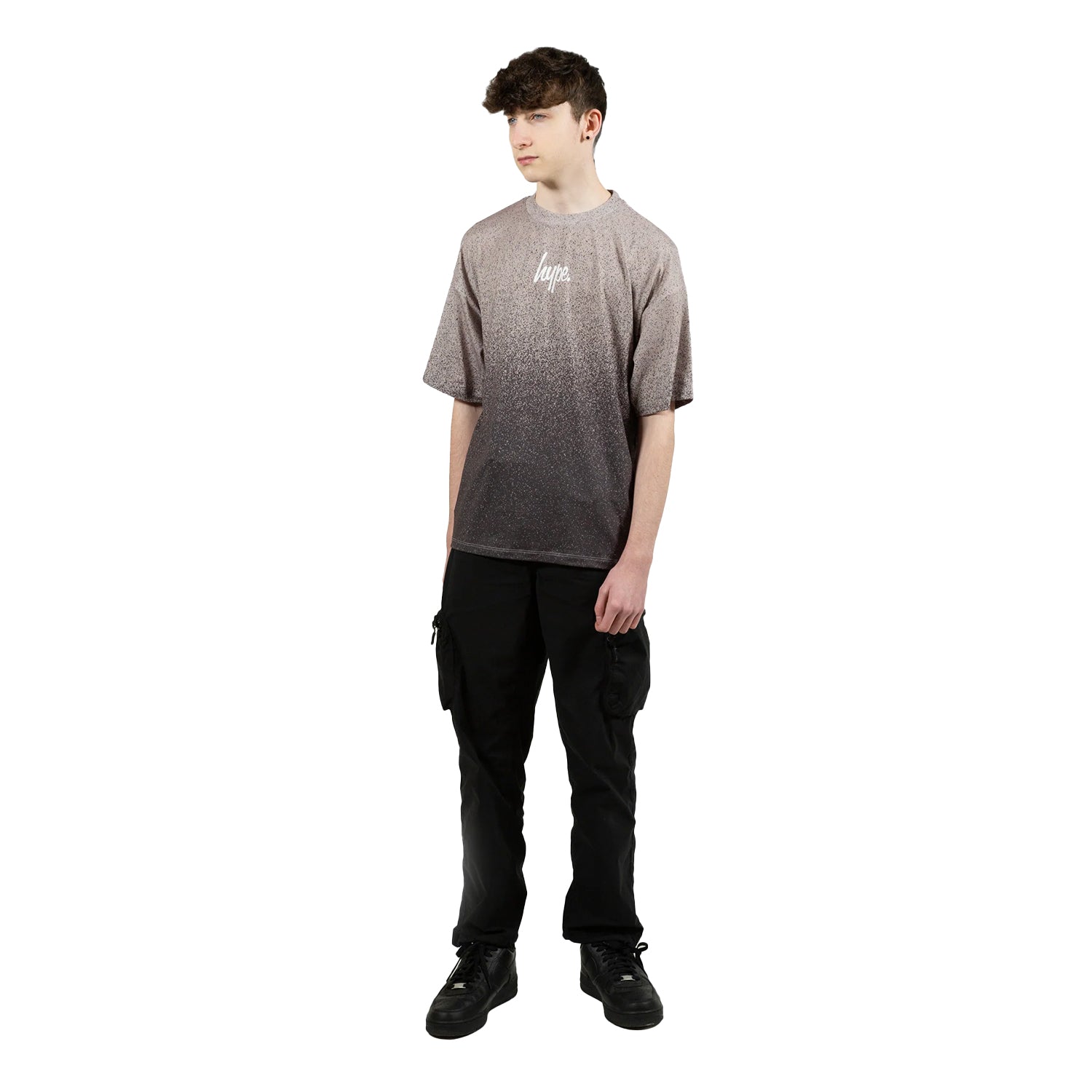 Brown - Lifestyle - Hype Boys Speckle Fade Oversized T-Shirt
