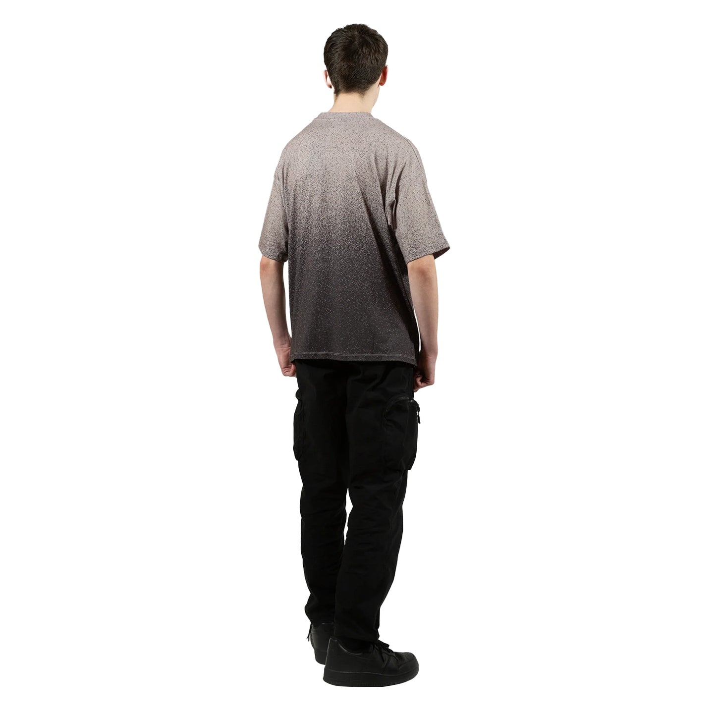 Brown - Pack Shot - Hype Boys Speckle Fade Oversized T-Shirt