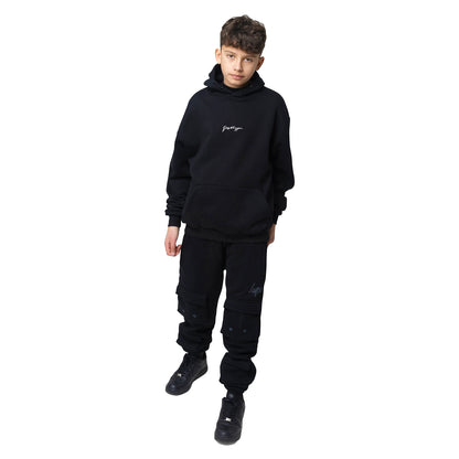Black - Lifestyle - Hype Childrens-Kids Scribble Hoodie