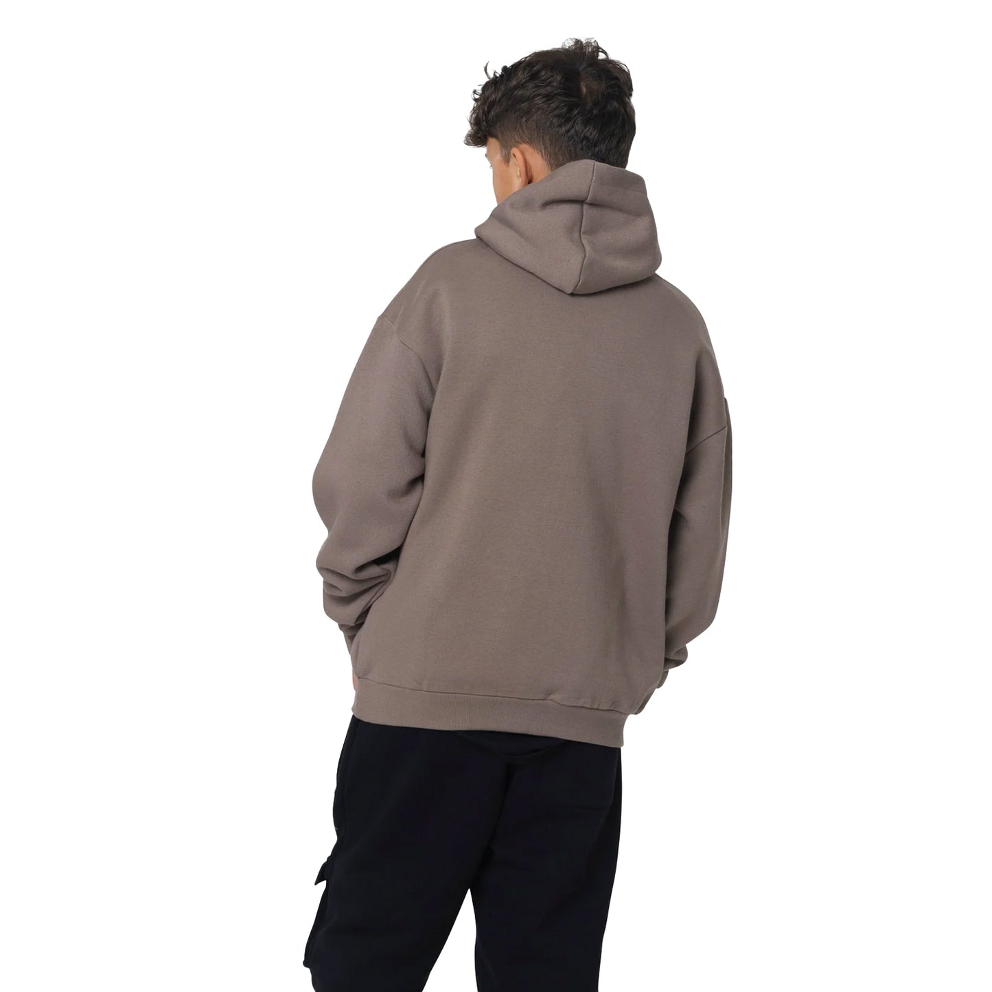 Brown - Back - Hype Childrens-Kids Scribble Hoodie