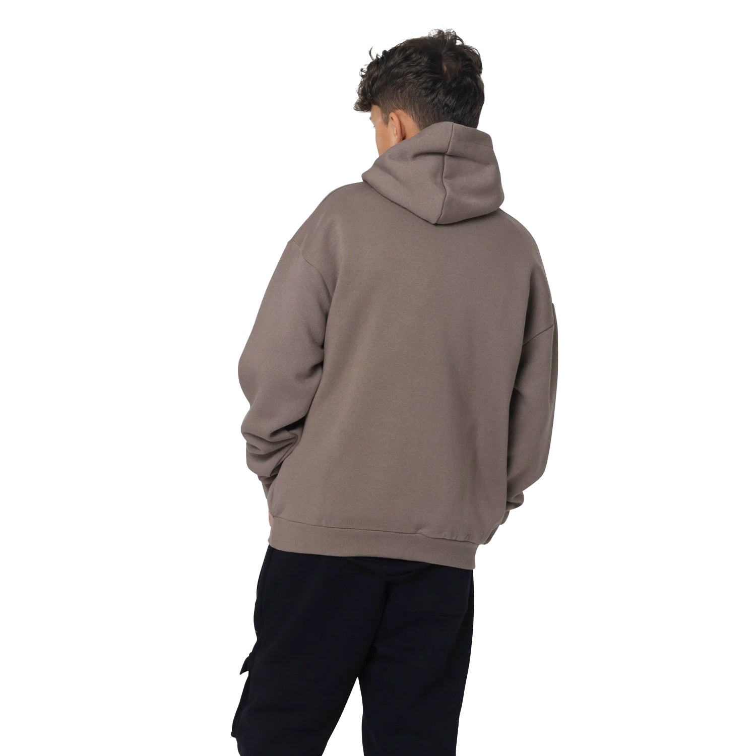 Brown - Back - Hype Childrens-Kids Scribble Hoodie