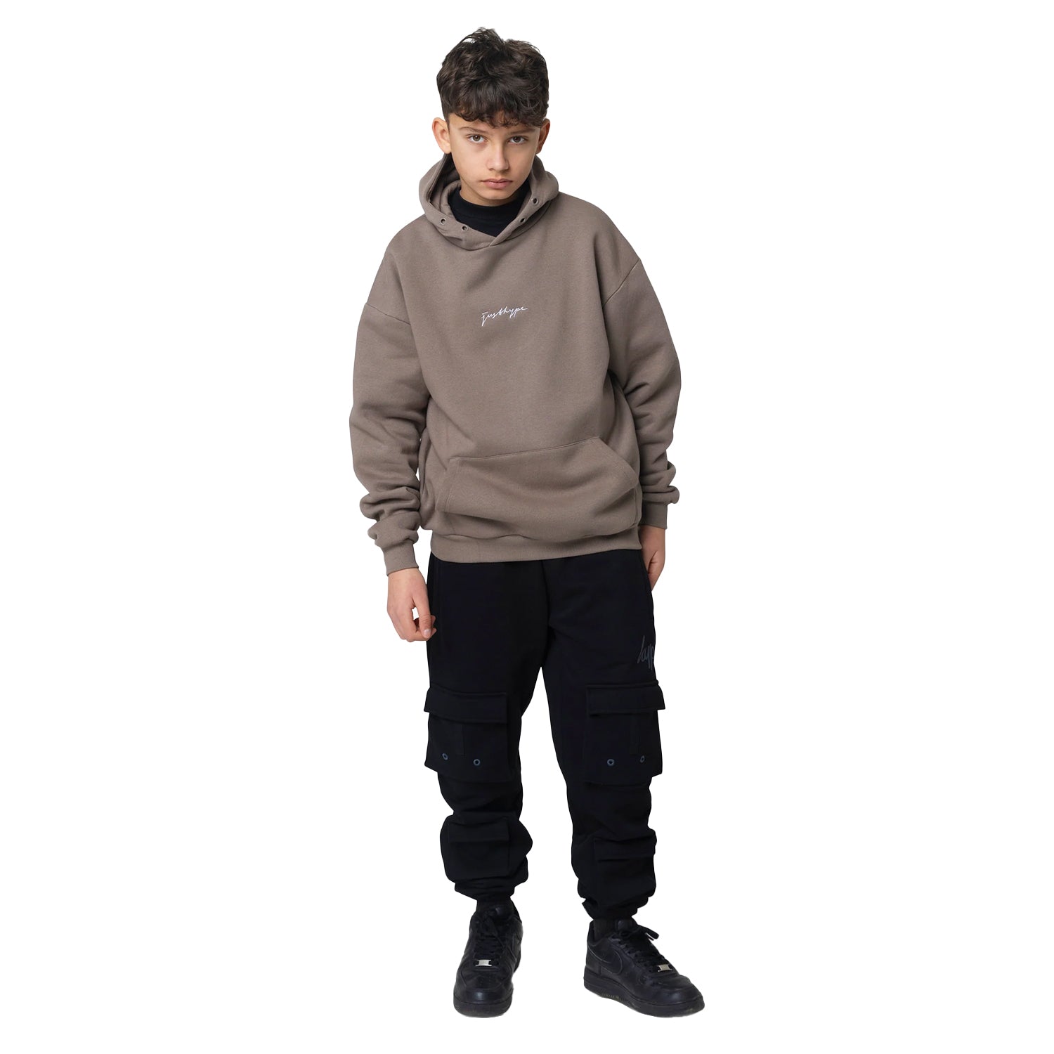 Brown - Lifestyle - Hype Childrens-Kids Scribble Hoodie