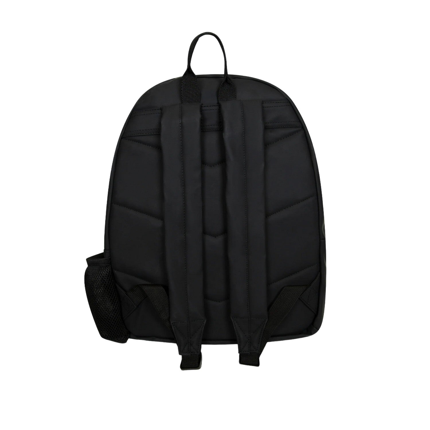 Black - Back - Hype Iconic Rubber Debossed Rubber Backpack