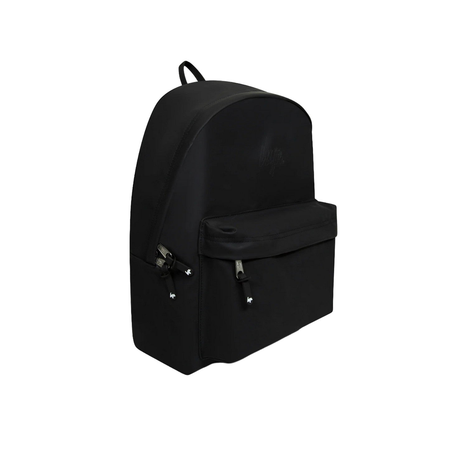 Black - Side - Hype Iconic Rubber Debossed Rubber Backpack
