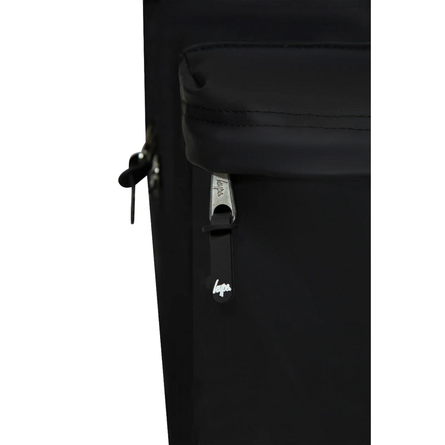 Black - Pack Shot - Hype Iconic Rubber Debossed Rubber Backpack