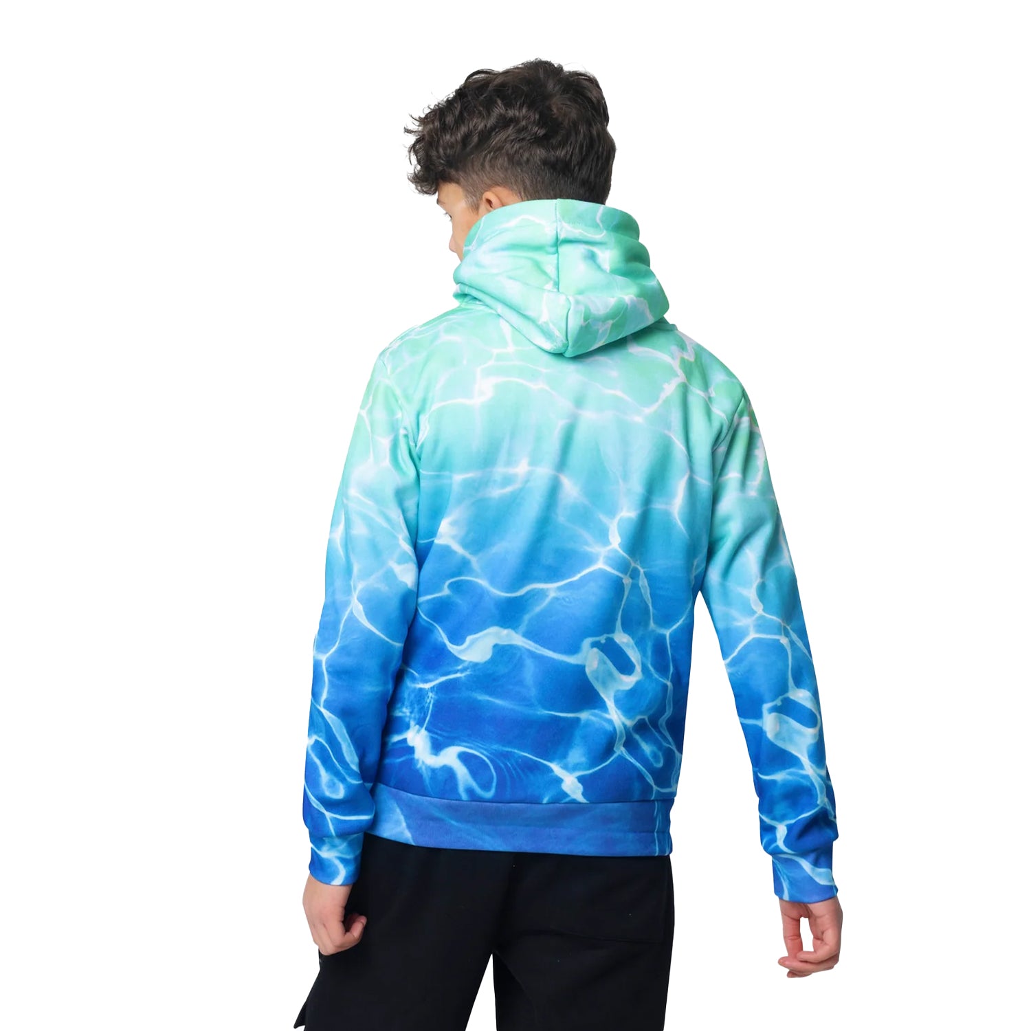 Multicoloured - Back - Hype Boys Pool Fade Hoodie