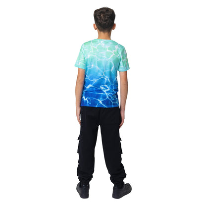 Multicoloured - Pack Shot - Hype Boys Pool Fade T-Shirt
