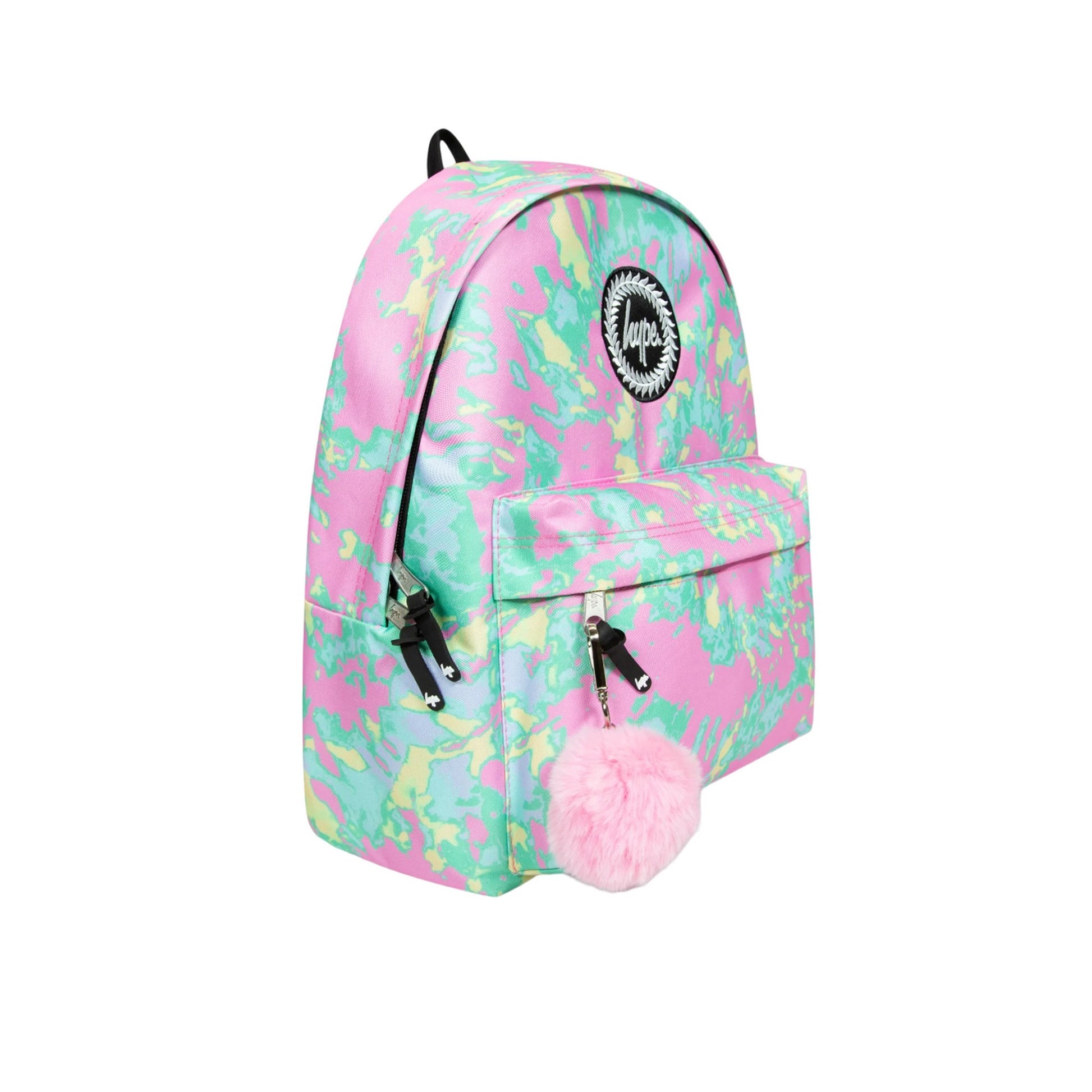 Multicoloured - Side - Hype Pastel Tie Dye Backpack