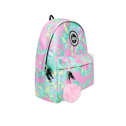 Multicoloured - Side - Hype Pastel Tie Dye Backpack