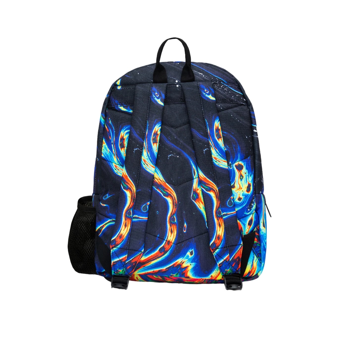 Black - Back - Hype Rainbow Marble Backpack
