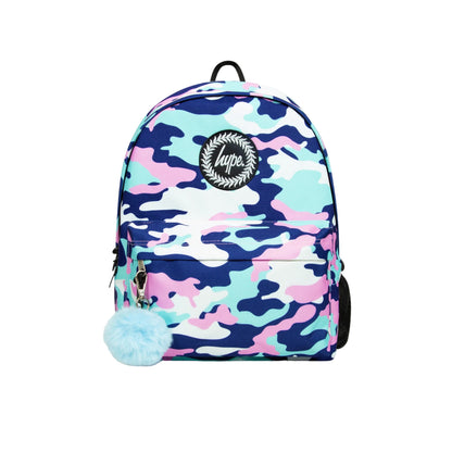 Multicoloured - Front - Hype Evie Camo Backpack