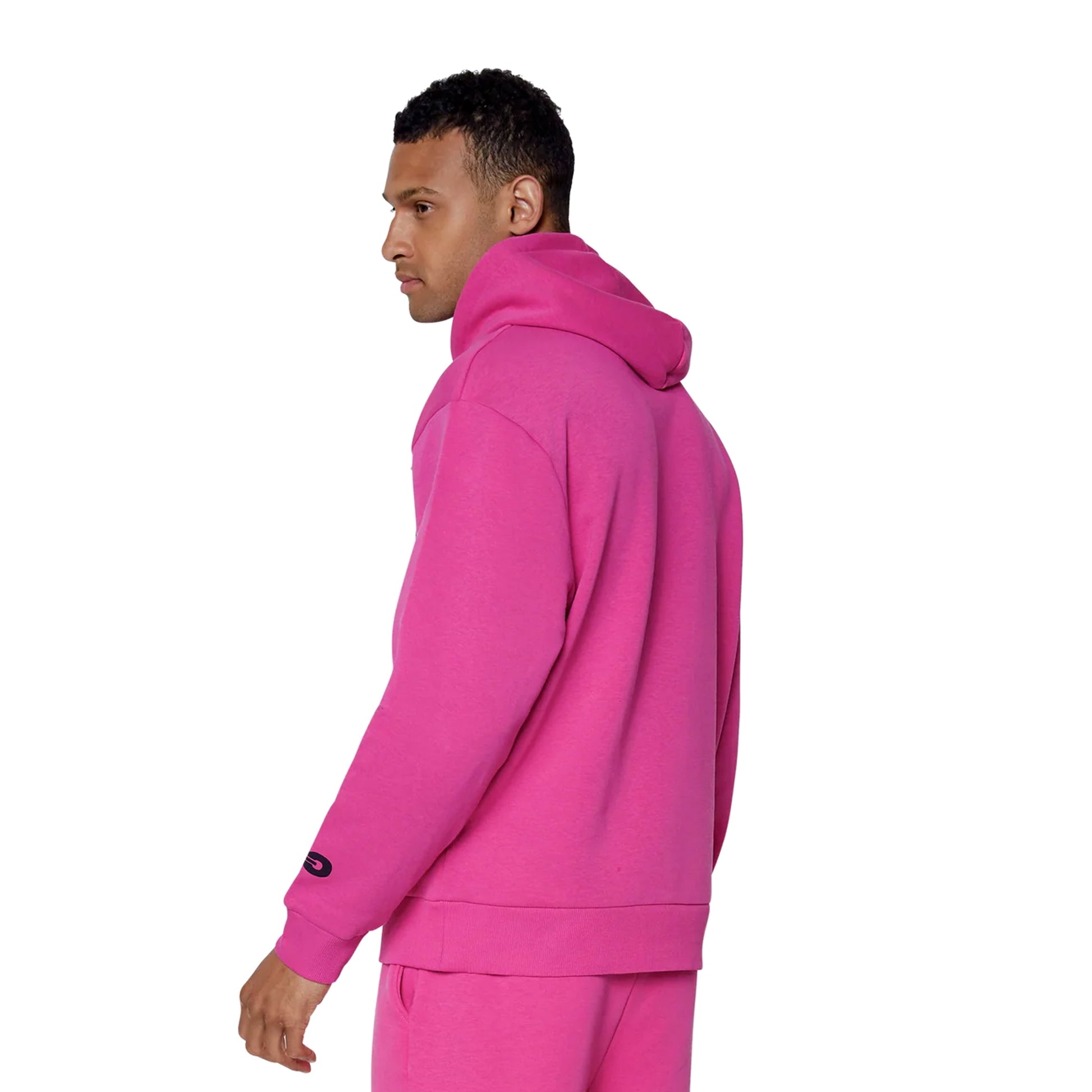 Pink - Back - Hype Unisex Adult Continu8 Contrast Pocket Boxy Hoodie