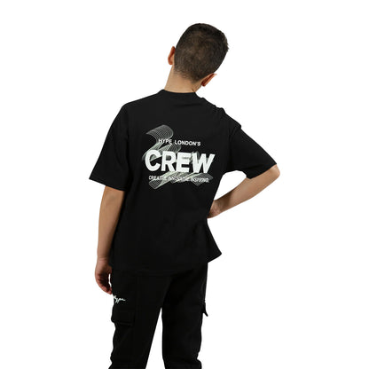 Black - Back - Hype Boys Crew Oversized T-Shirt