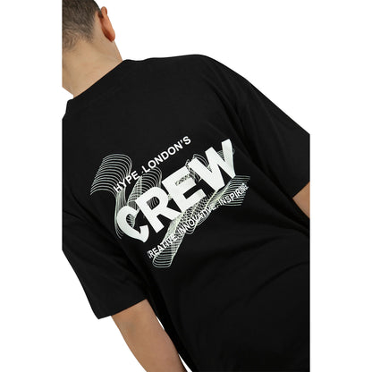 Black - Side - Hype Boys Crew Oversized T-Shirt