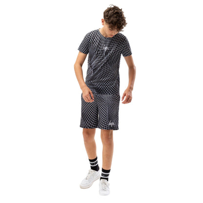 Black - Side - Hype Boys Geo Wave Shorts