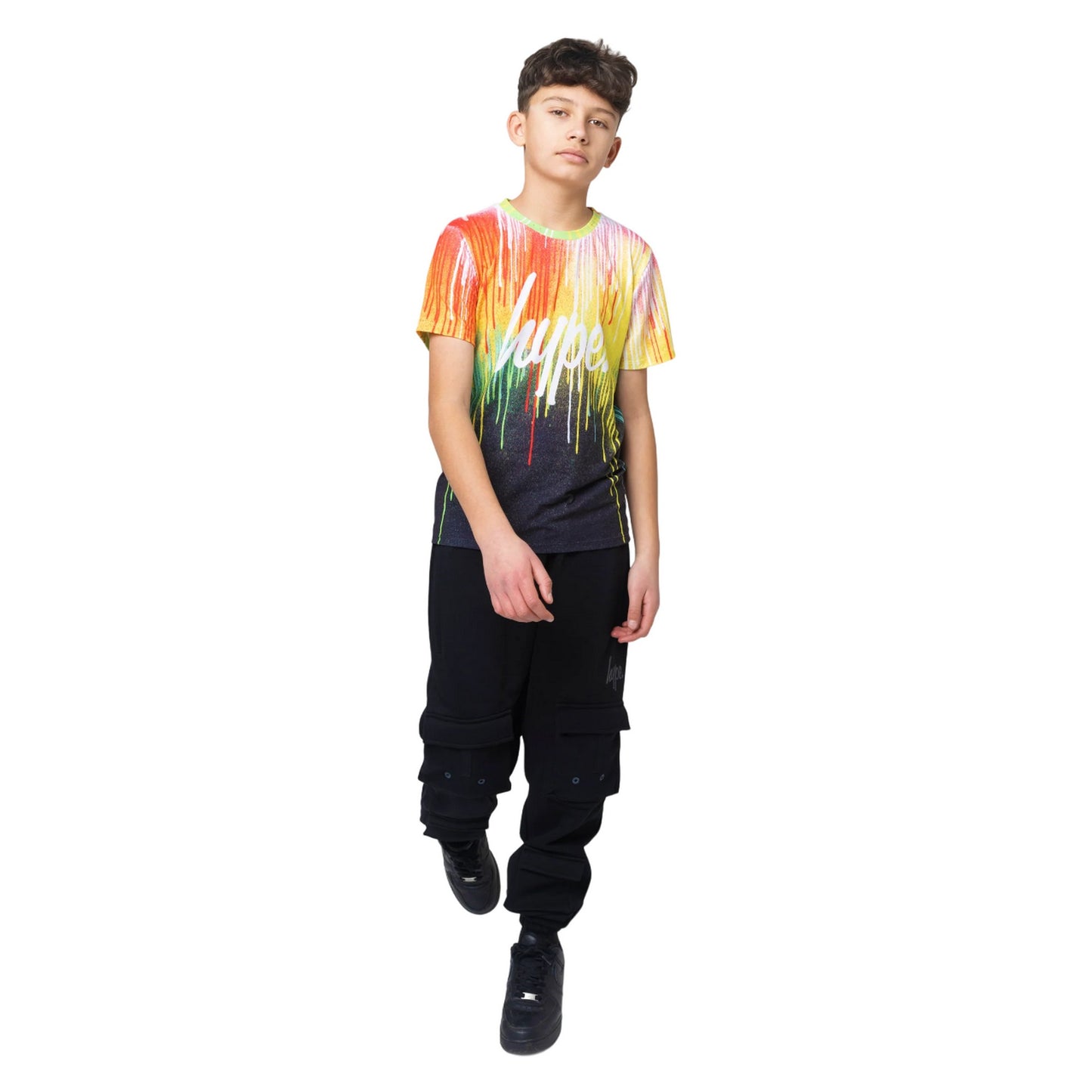 Multicoloured - Side - Hype Boys Primary Drips T-Shirt