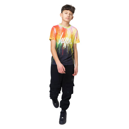 Multicoloured - Side - Hype Boys Primary Drips T-Shirt