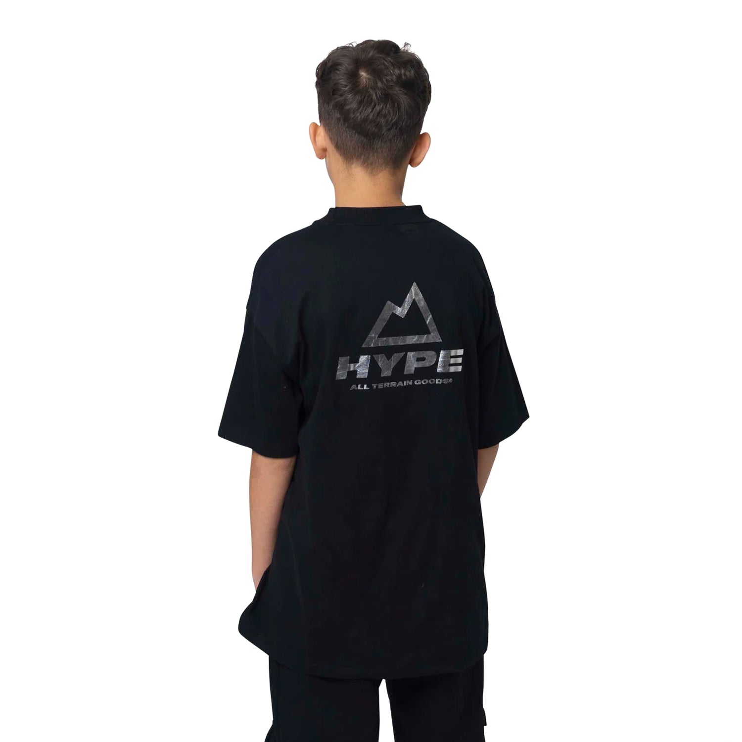 Black - Back - Hype Boys 3M Outdoor T-Shirt