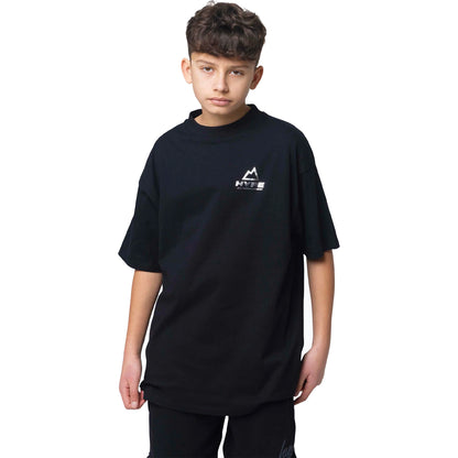 Black - Front - Hype Boys 3M Outdoor T-Shirt