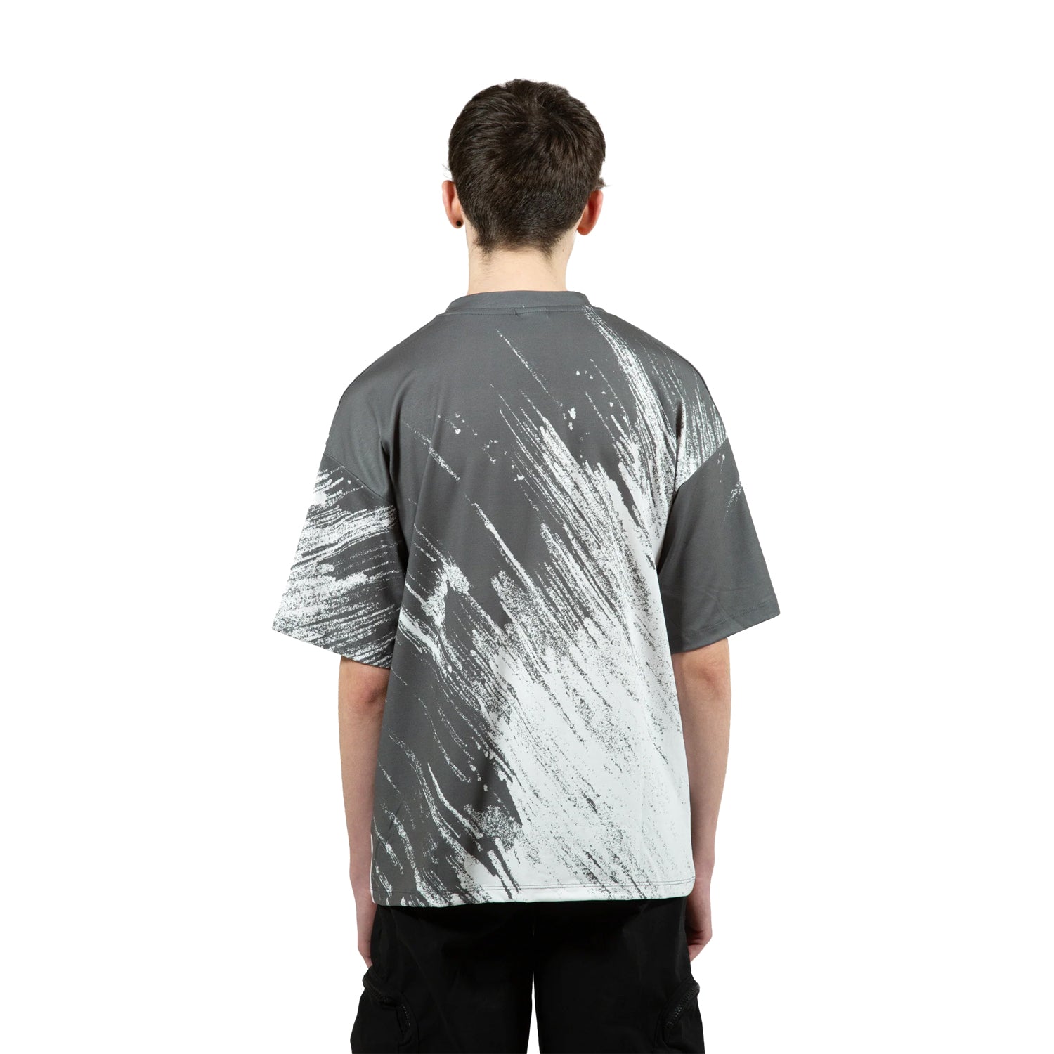Grey-White - Back - Hype Boys Scratch T-Shirt
