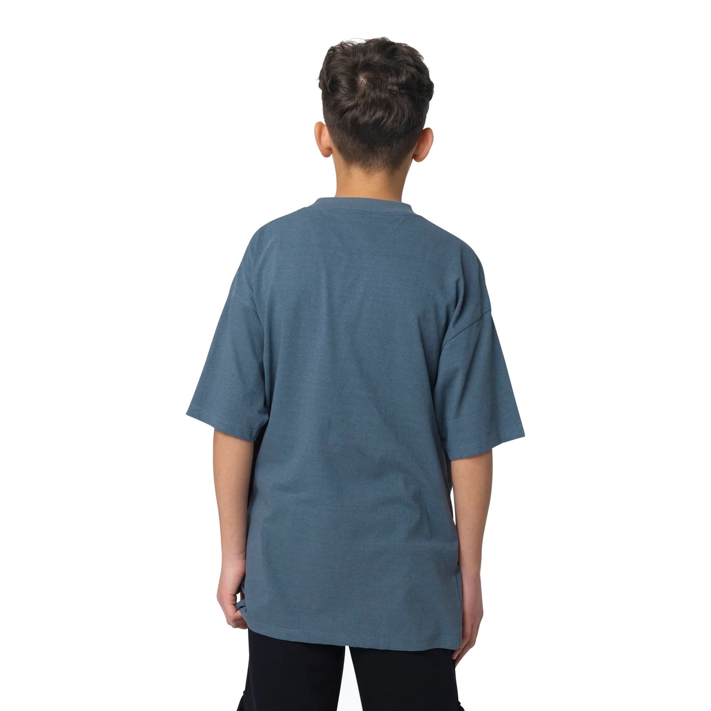 Blue-White - Back - Hype Boys Splat Oversized T-Shirt