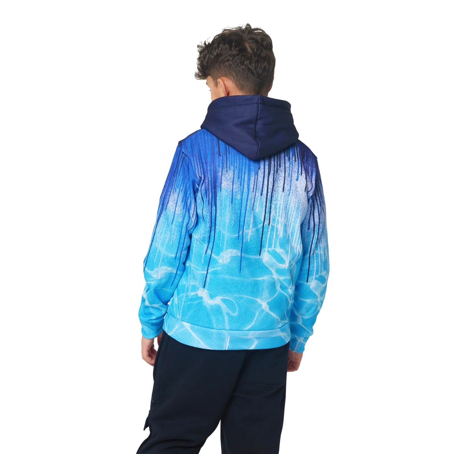 Multicoloured - Back - Hype Boys Pool Drips Hoodie