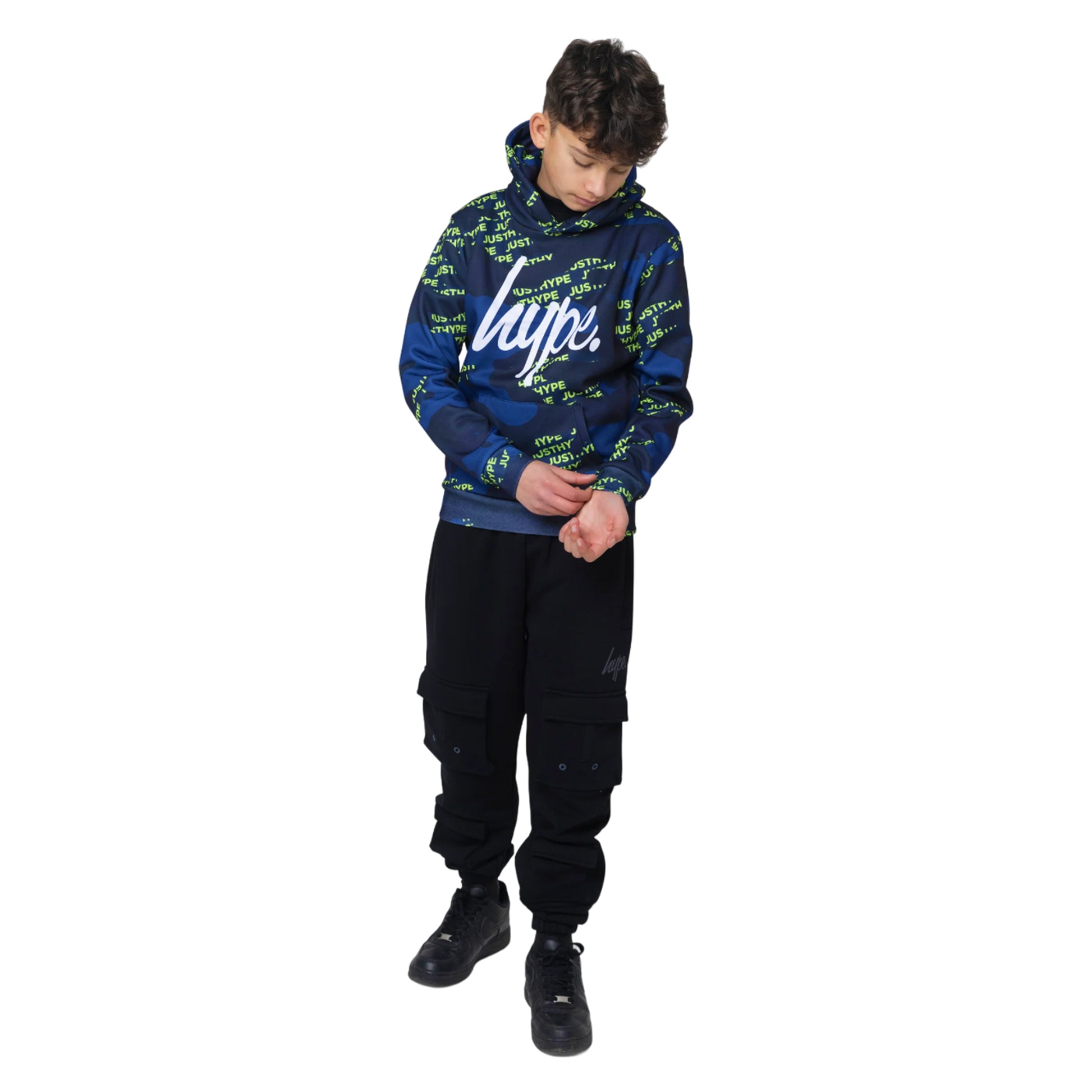 Multicoloured - Lifestyle - Hype Boys Camouflage Logo Hoodie