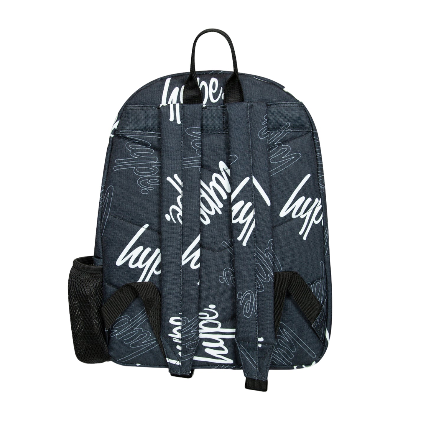 Black-White - Back - Hype Iconic Multi Script Backpack
