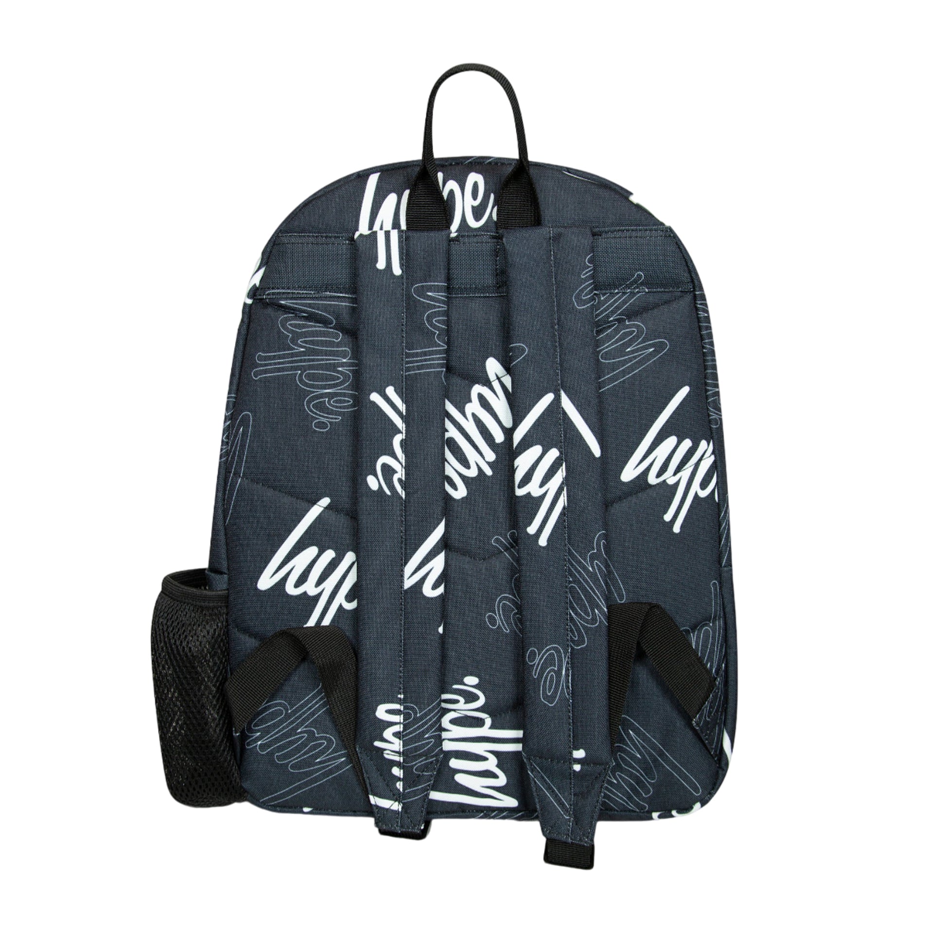 Black-White - Back - Hype Iconic Multi Script Backpack