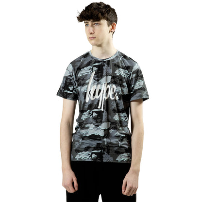 Multicoloured - Front - Hype Boys Gloom Camo T-Shirt