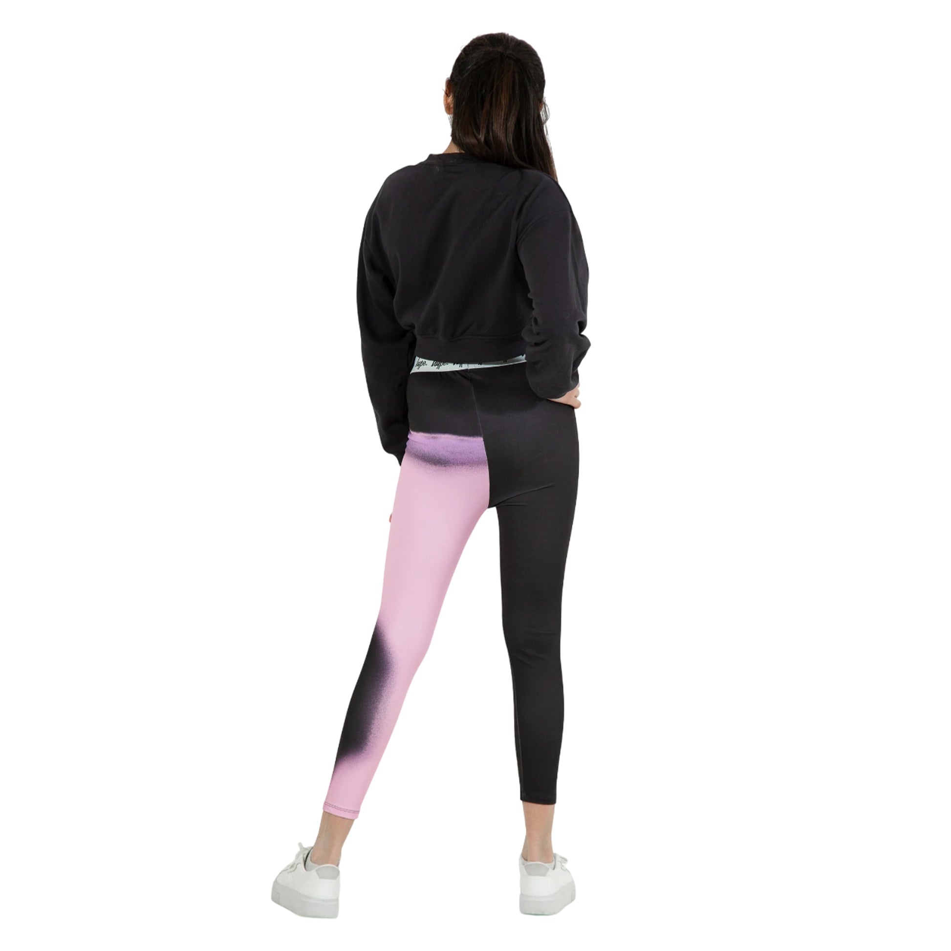 Pink-Black - Lifestyle - Hype Girls Spray Fade Leggings