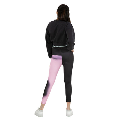 Pink-Black - Lifestyle - Hype Girls Spray Fade Leggings