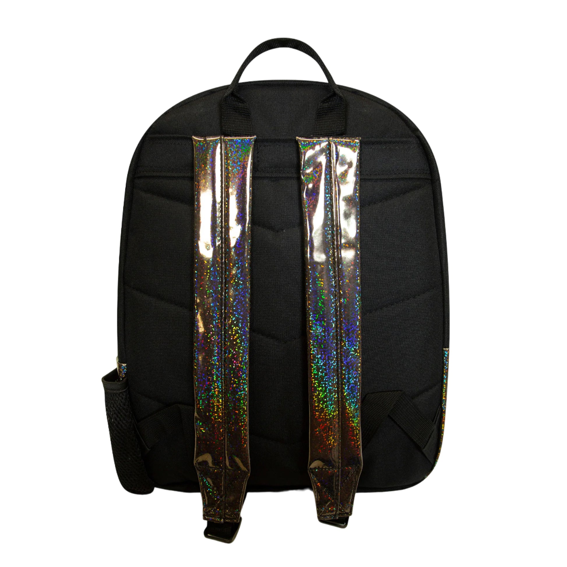 Black - Back - Hype Holo Glitter Backpack