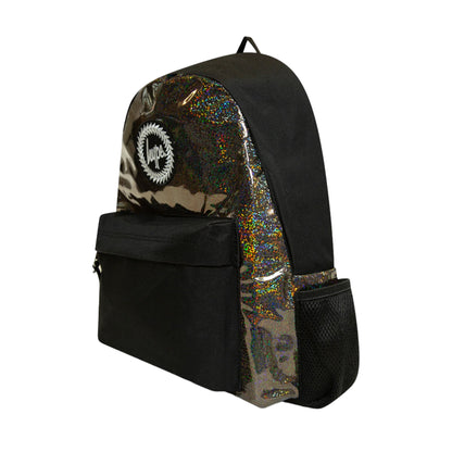 Black - Side - Hype Holo Glitter Backpack