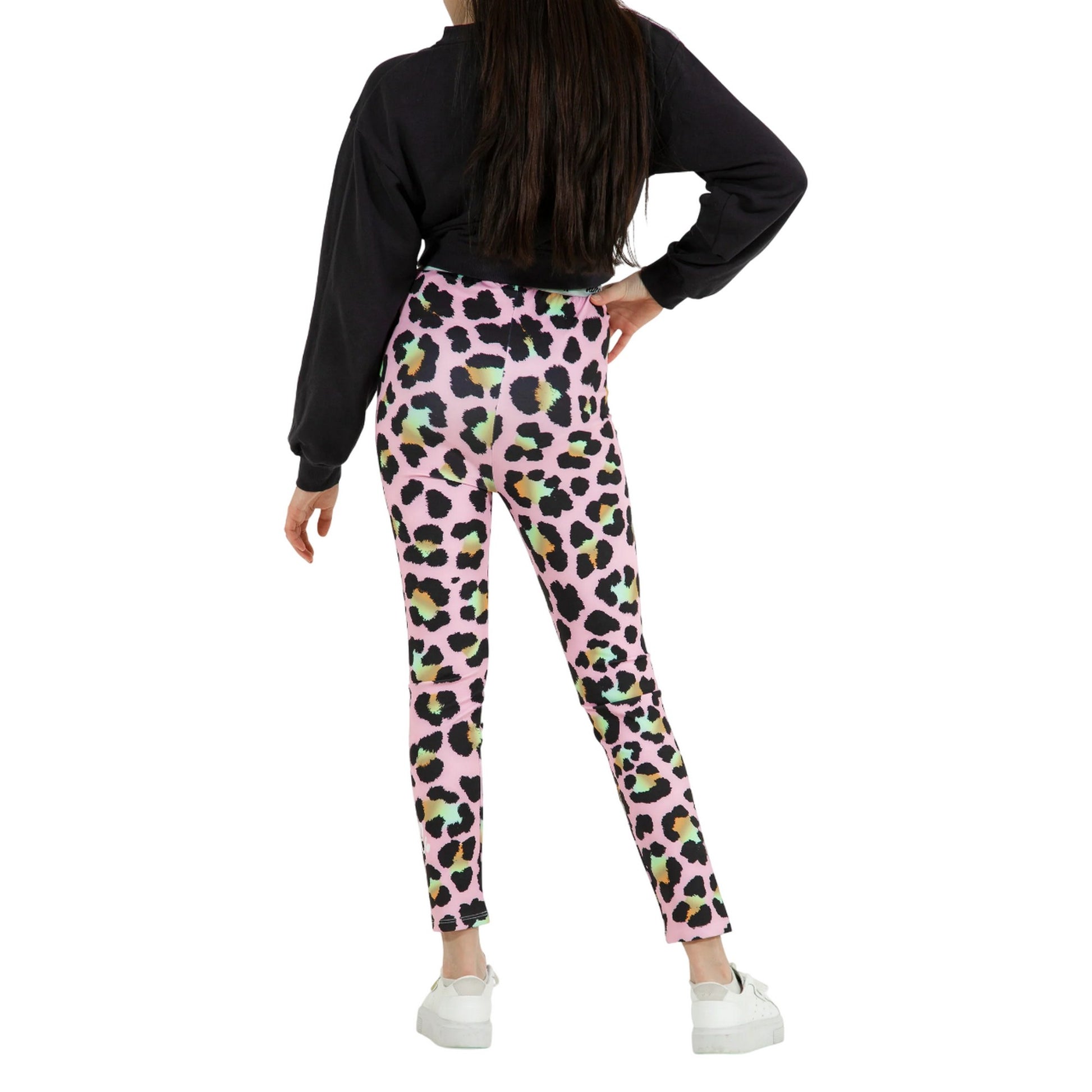 Multicoloured - Back - Hype Girls Disco Leopard Leggings