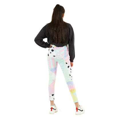 Multicoloured - Lifestyle - Hype Girls Pastel Collage Leggings