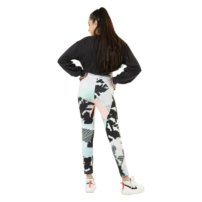 Multicoloured - Lifestyle - Hype Girls Pastel Abstract Leggings
