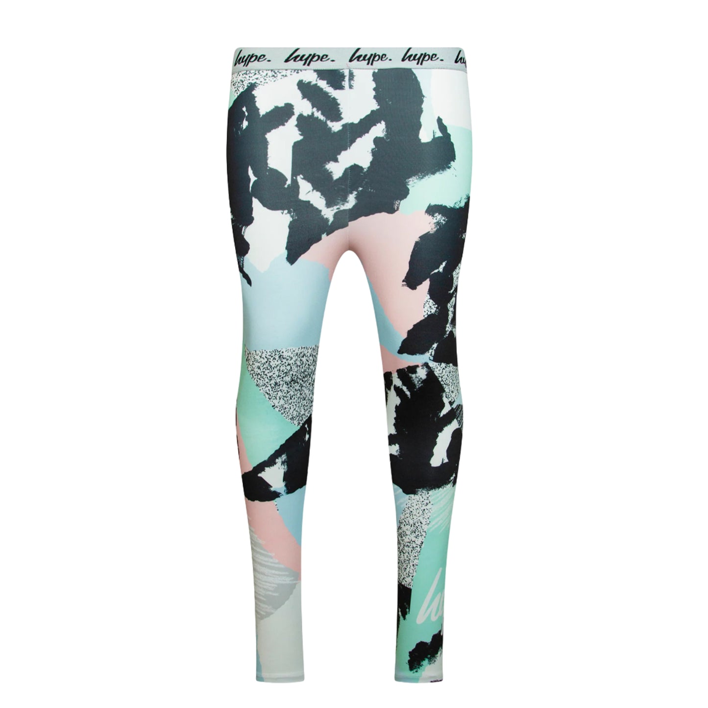 Multicoloured - Front - Hype Girls Pastel Abstract Leggings