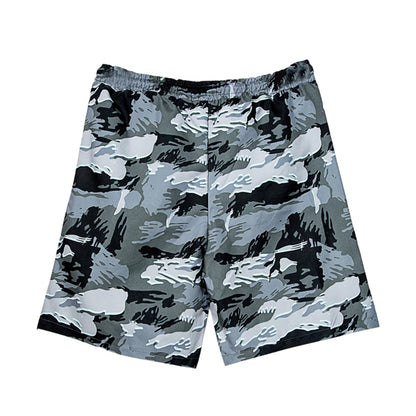 Grey-Black-White - Back - Hype Boys Gloom Camo Swim Shorts
