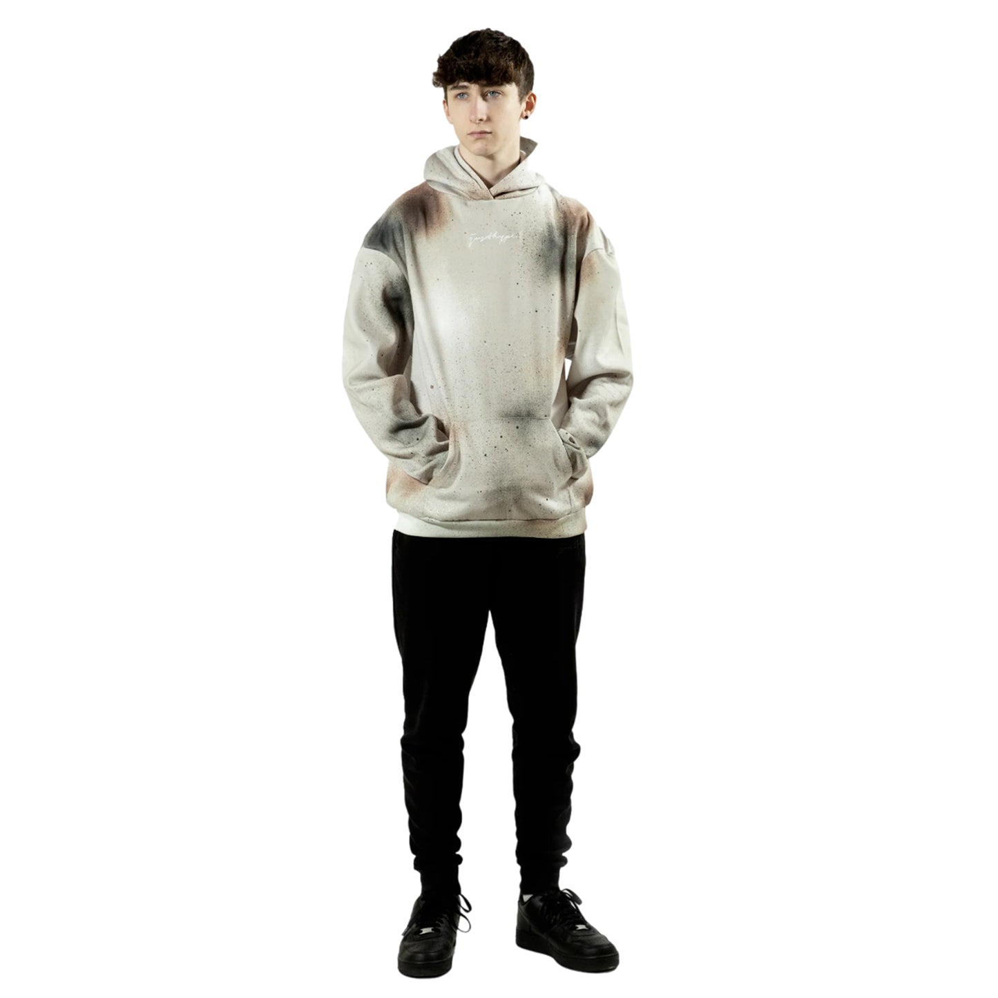 Multicoloured - Side - Hype Childrens-Kids Over Spray Hoodie