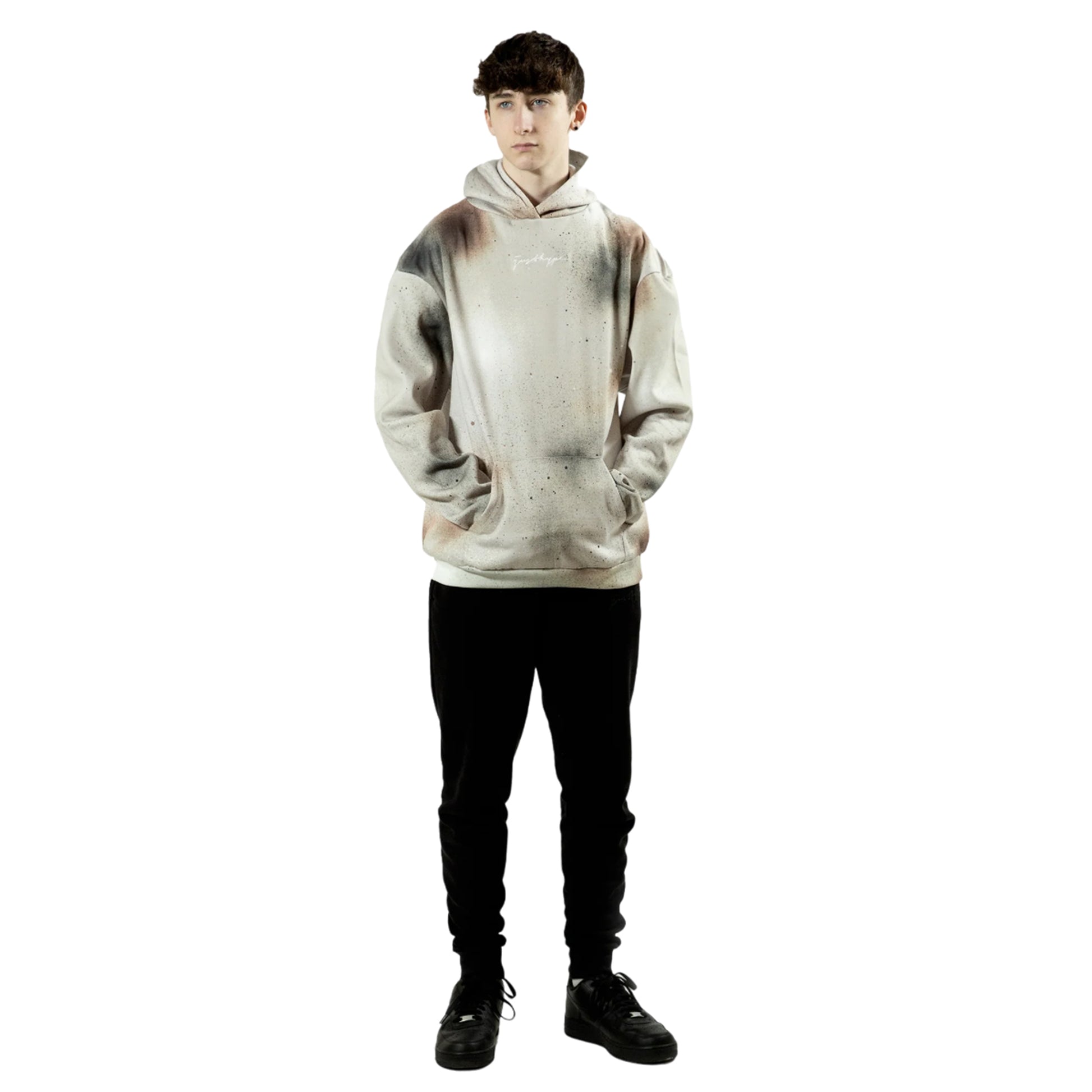 Multicoloured - Side - Hype Childrens-Kids Over Spray Hoodie