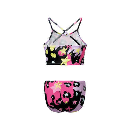 Multicoloured - Lifestyle - Hype Girls Leopard Doodle Bikini